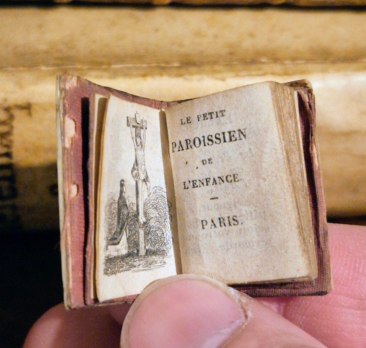 Miniature Book - The Little Parishioner Of Childhood, 19th Century 