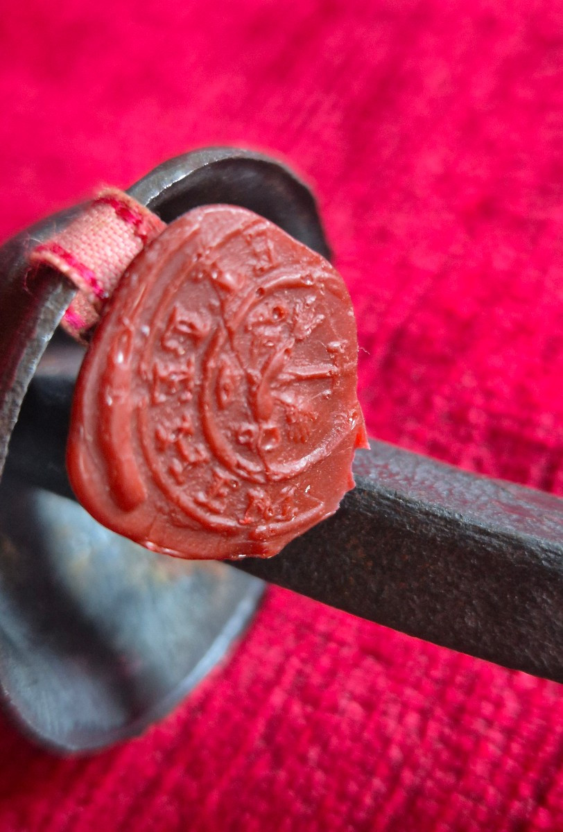 Wrought Iron Nail From The Cross - 19th Century Reliquary-photo-4