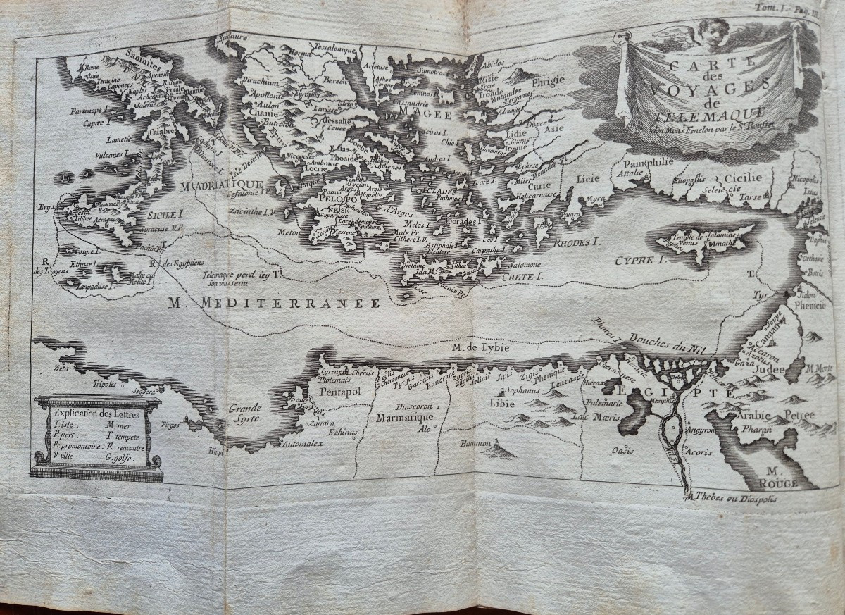 1768 Les Aventures de Télémaque - reliure vélin d'époque-photo-4