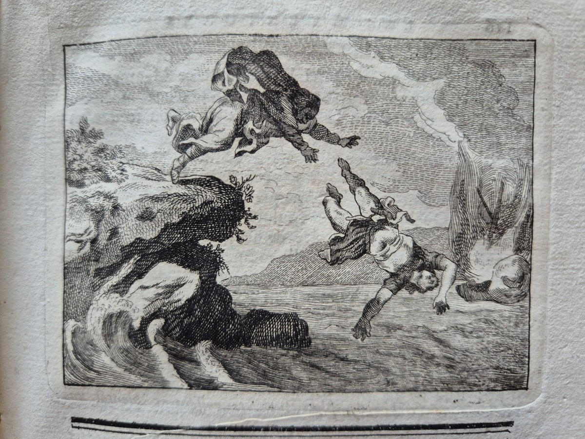 1768 Les Aventures de Télémaque - reliure vélin d'époque-photo-2