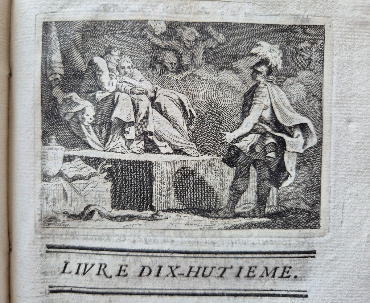 1768 Les Aventures de Télémaque - reliure vélin d'époque-photo-3