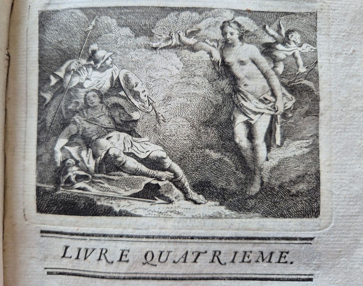 1768 Les Aventures de Télémaque - reliure vélin d'époque-photo-5