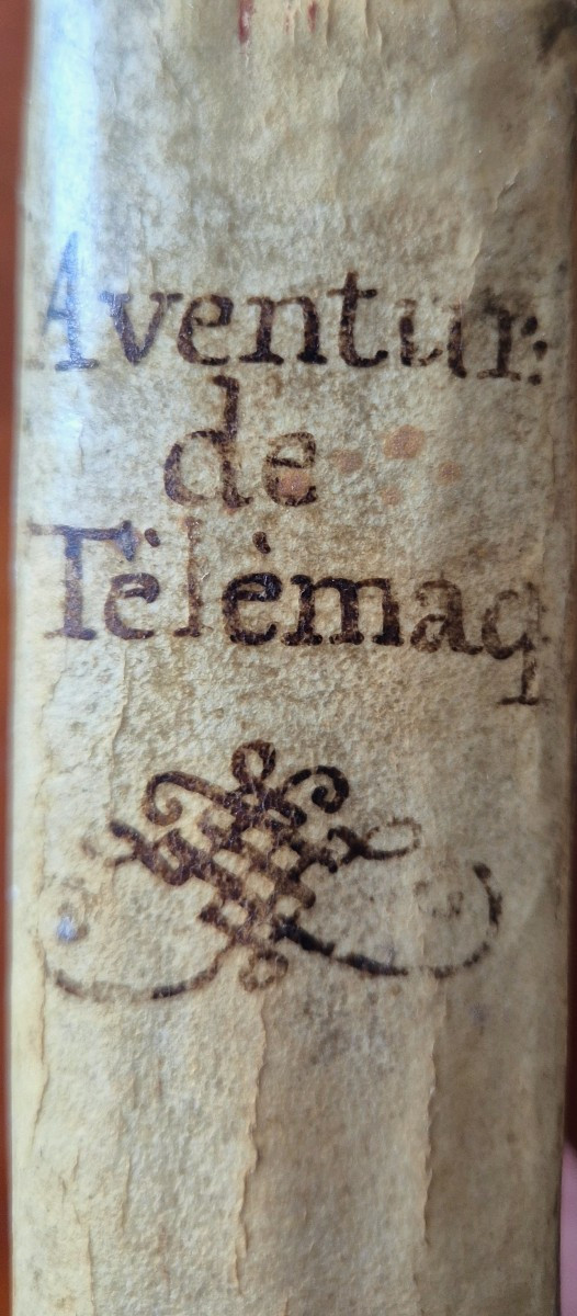 1768 Les Aventures de Télémaque - reliure vélin d'époque-photo-8