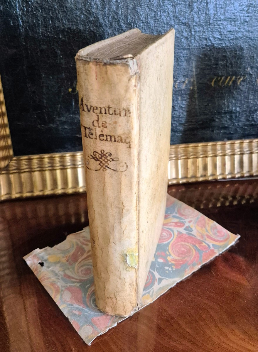 1768 Les Aventures de Télémaque - reliure vélin d'époque