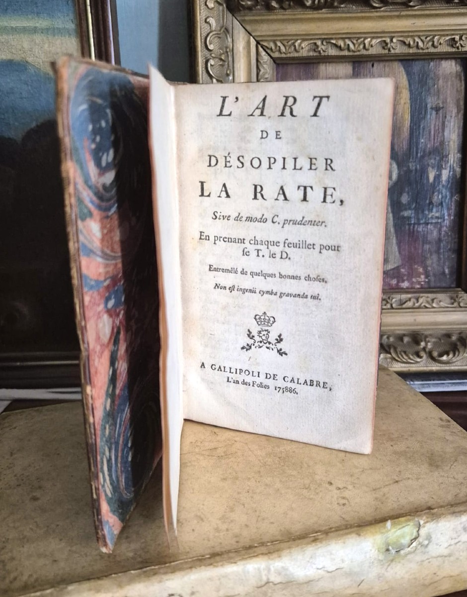 The Art Of Making The Spleen Laugh - 1756 Original Clandestine Edition 