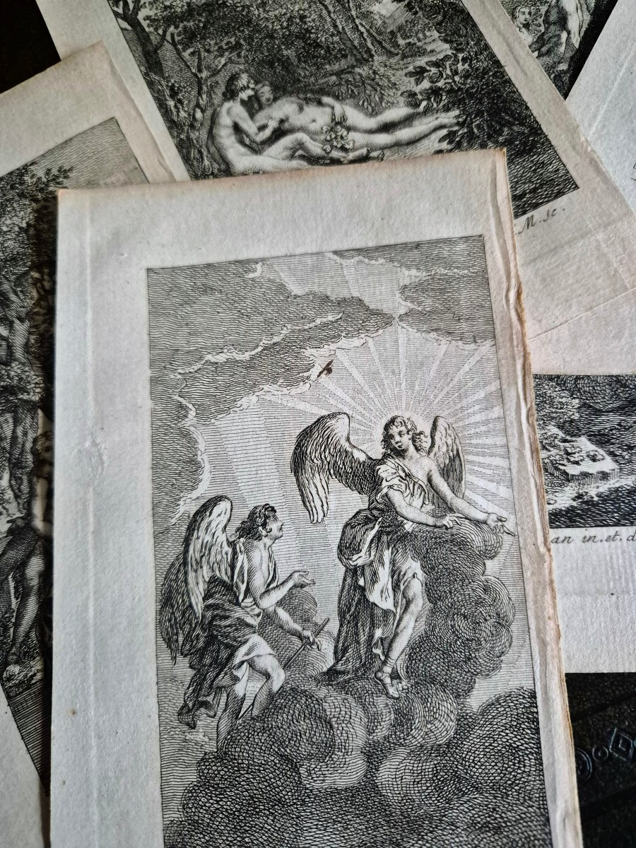 1764 Le Paradis Perdu - John Milton - Suite de gravures sur cuivre -photo-1