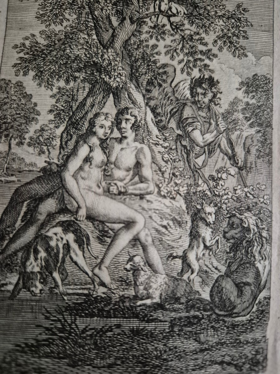 1764 Le Paradis Perdu - John Milton - Suite de gravures sur cuivre -photo-5