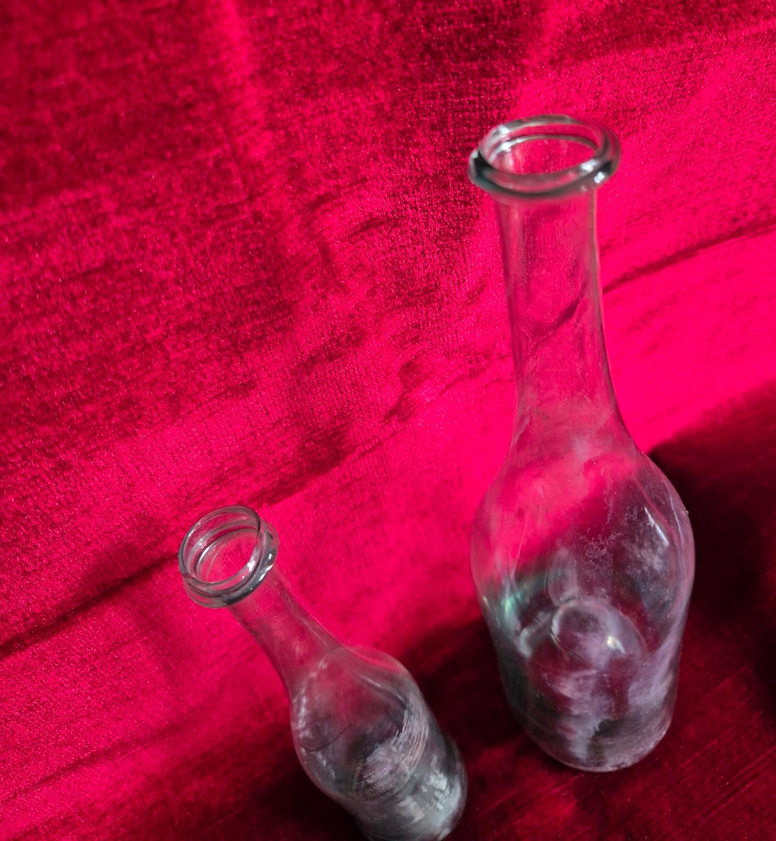 Bouteilles en verre soufflé XVIIIe siècle -photo-3