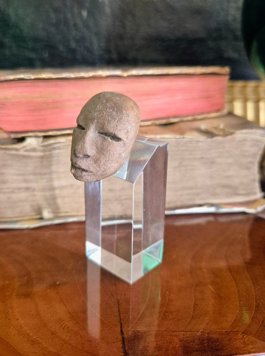 Tête en terre cuite Mexique - Culture précolombienne -photo-3