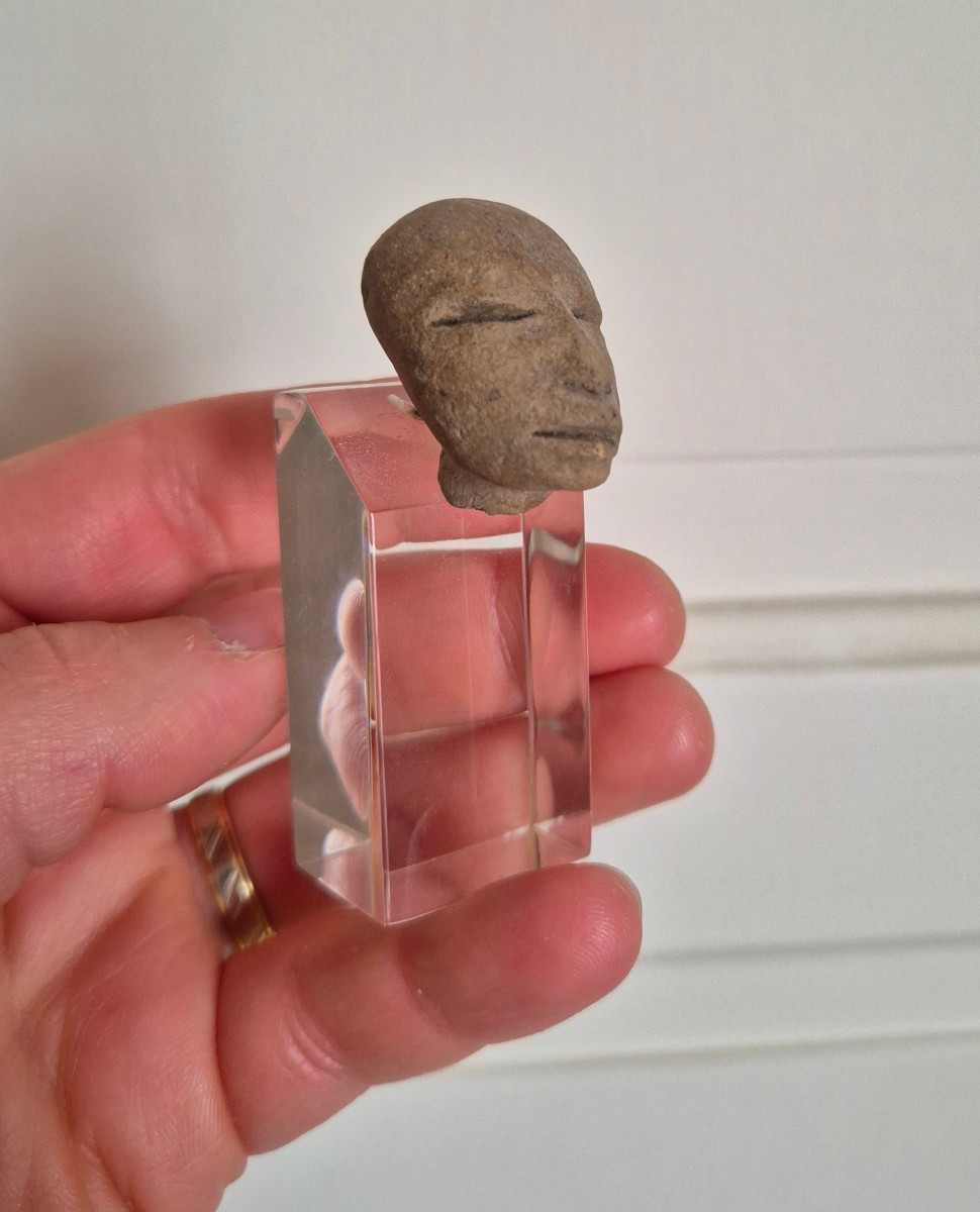 Tête en terre cuite Mexique - Culture précolombienne -photo-2