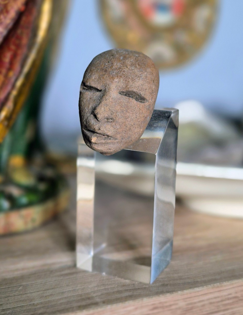Tête en terre cuite Mexique - Culture précolombienne 