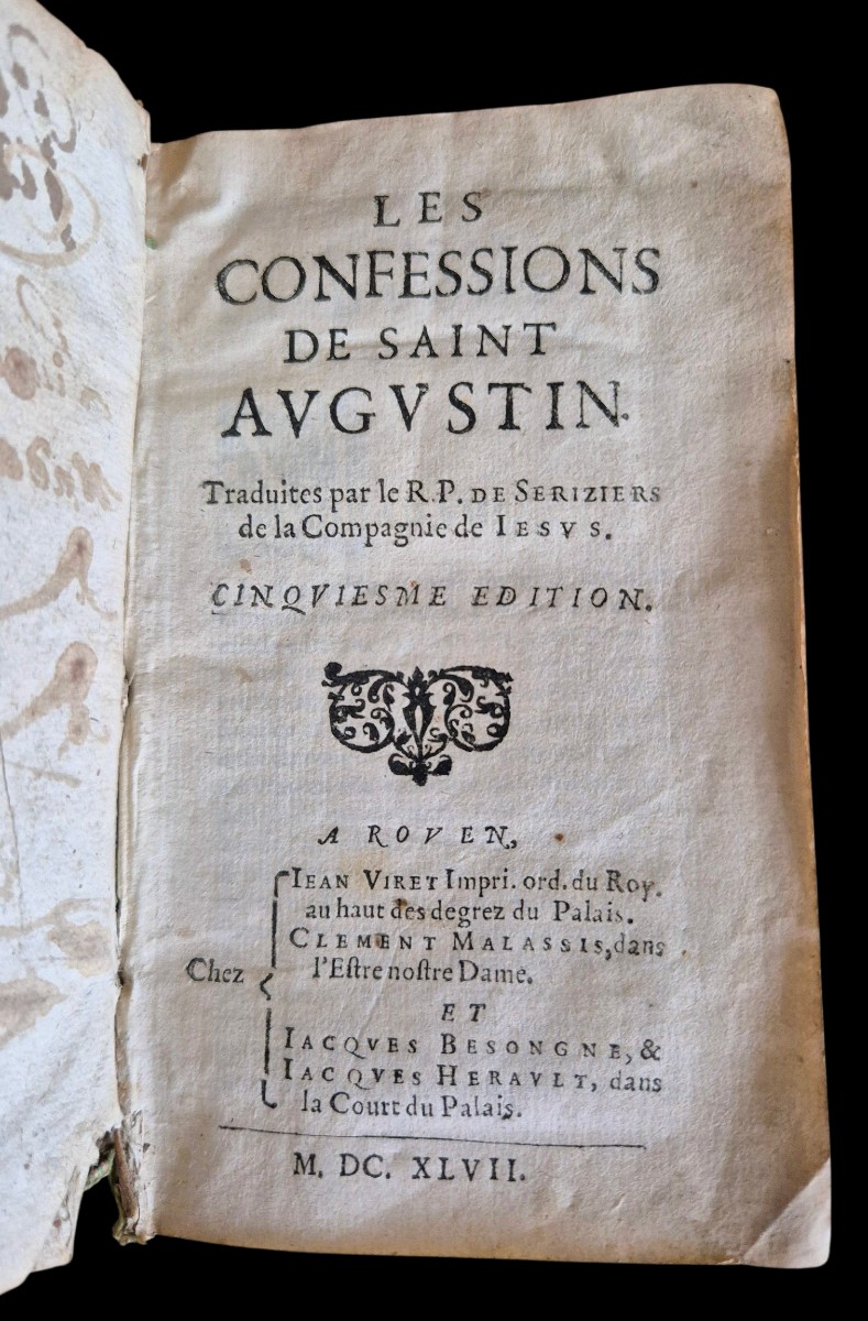 1647 Confessions Of St Augustine