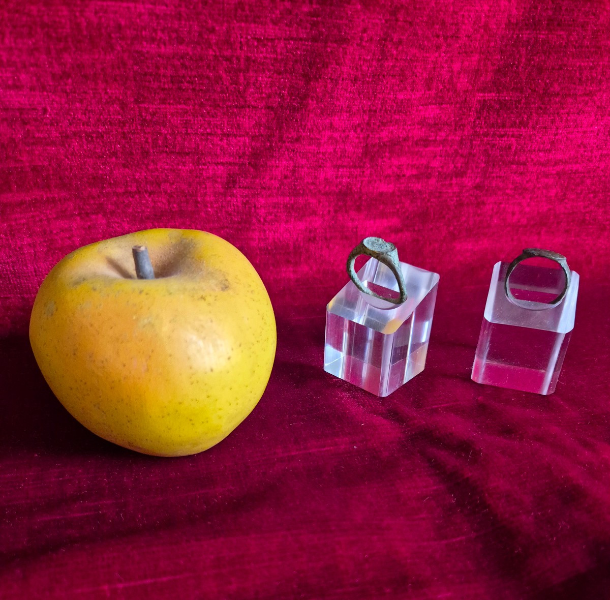 Bagues médiévales Chevalières en bronze-photo-2