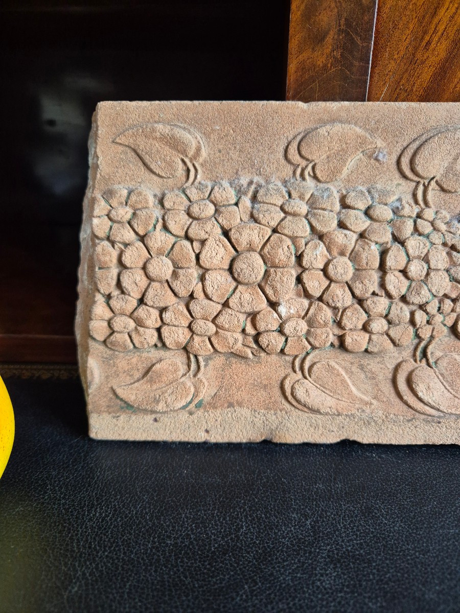Terracotta Frieze With Swan Empire Period-photo-3