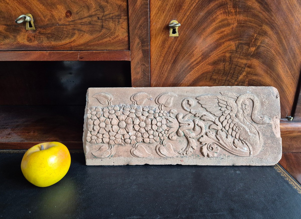 Terracotta Frieze With Swan Empire Period-photo-1