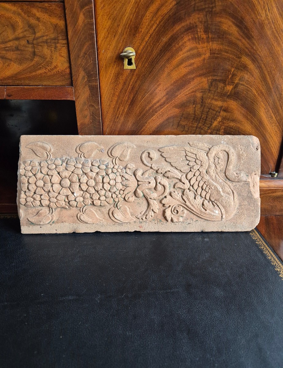 Terracotta Frieze With Swan Empire Period