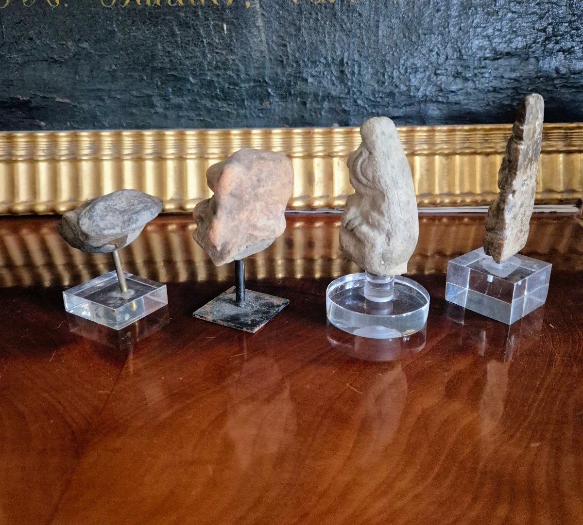 Statuettes précolombiennes en terre cuite - Art premier -photo-3