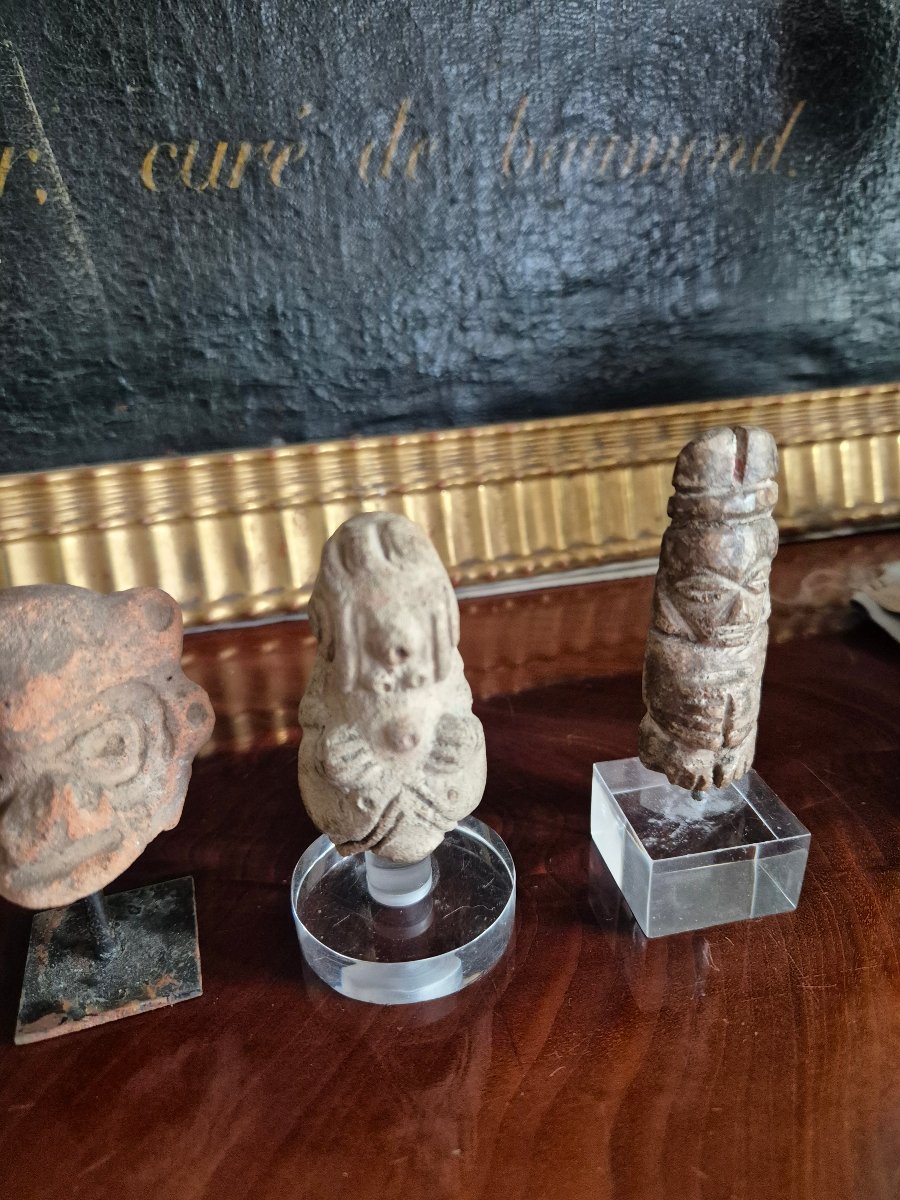 Statuettes précolombiennes en terre cuite - Art premier -photo-2