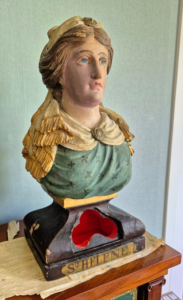 Buste reliquaire de Sainte Hélène,  Mère de l'Empereur Romain Constantin-photo-2