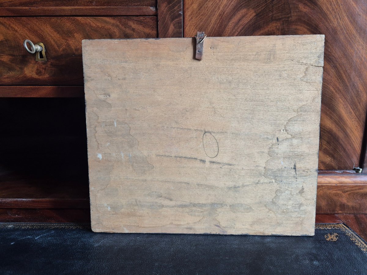 Ex voto Huile sur Panneau 1897 Scène de guérison -photo-2