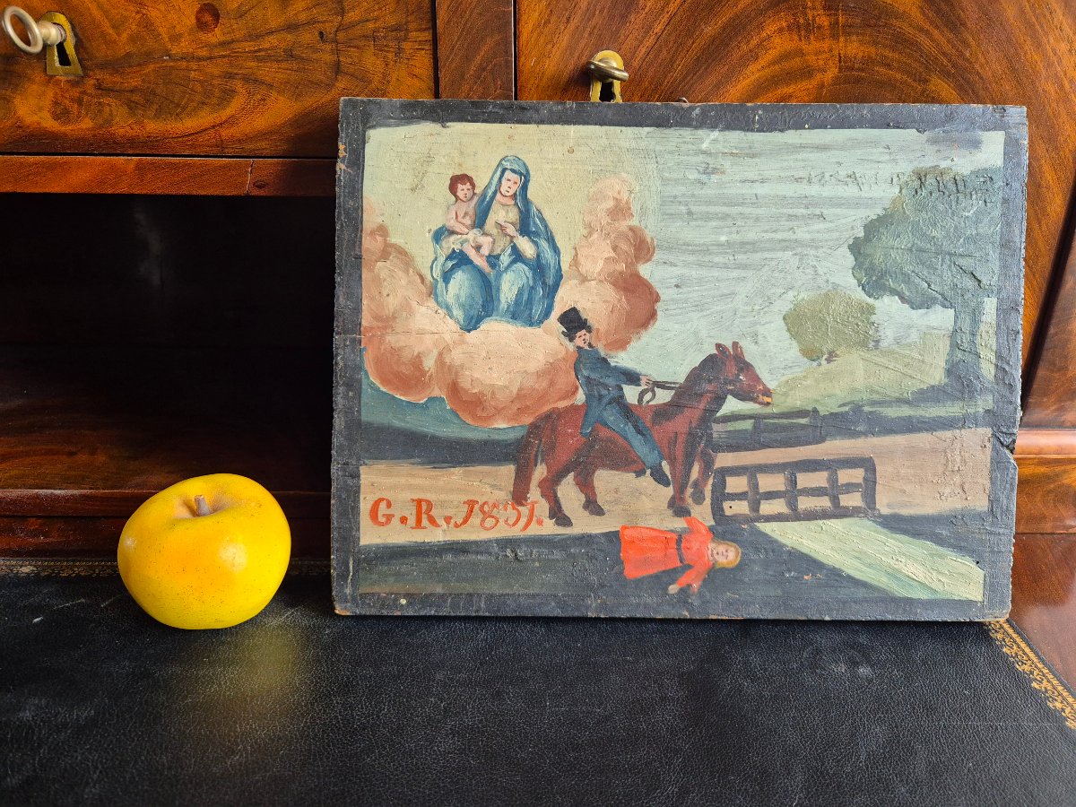 Ex voto 1837 Accident de cheval -photo-2
