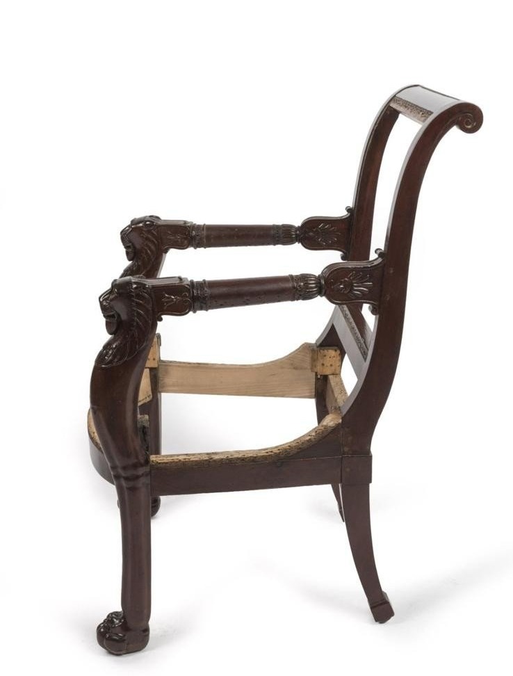 Office Armchair Attributed To Jacob Desmalter - Empire And Consulate Periods-photo-2