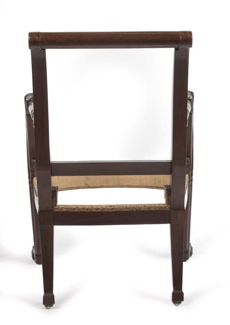 Office Armchair Attributed To Jacob Desmalter - Empire And Consulate Periods-photo-4