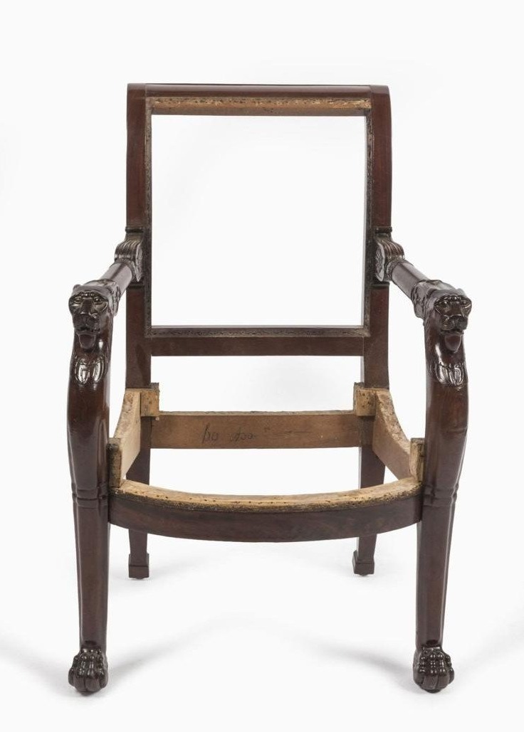 Office Armchair Attributed To Jacob Desmalter - Empire And Consulate Periods-photo-1
