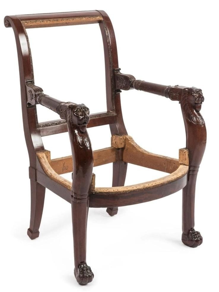 Office Armchair Attributed To Jacob Desmalter - Empire And Consulate Periods