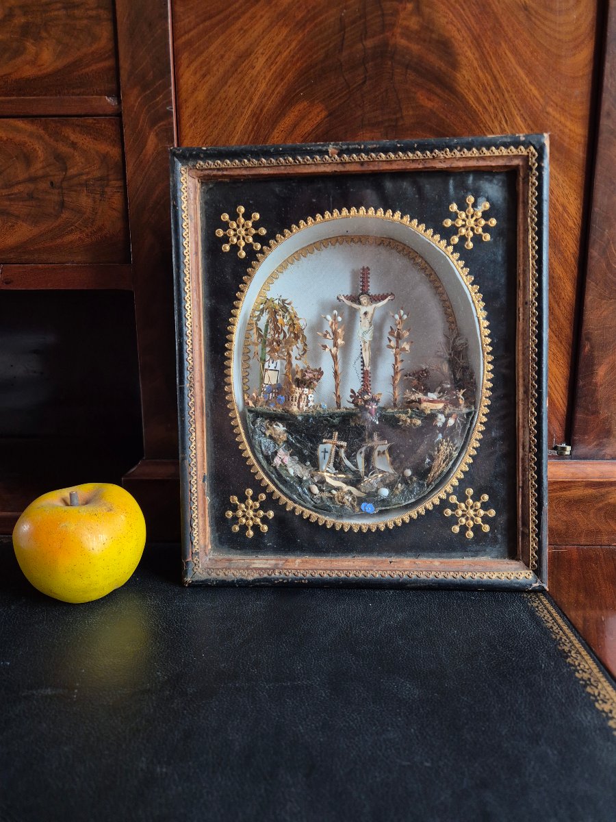 19th-century Convent Artwork—religious Cutouts And Ex Votos-photo-3