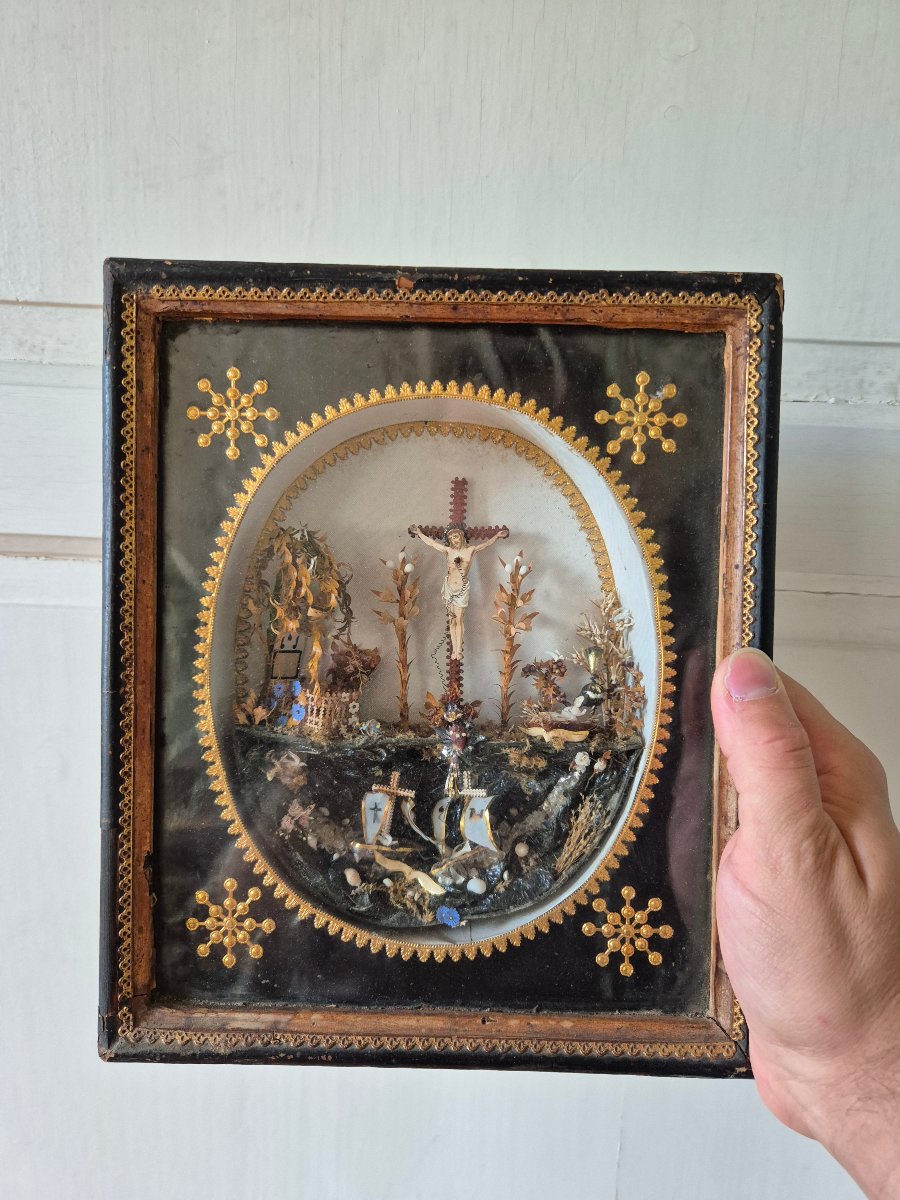 19th-century Convent Artwork—religious Cutouts And Ex Votos-photo-4