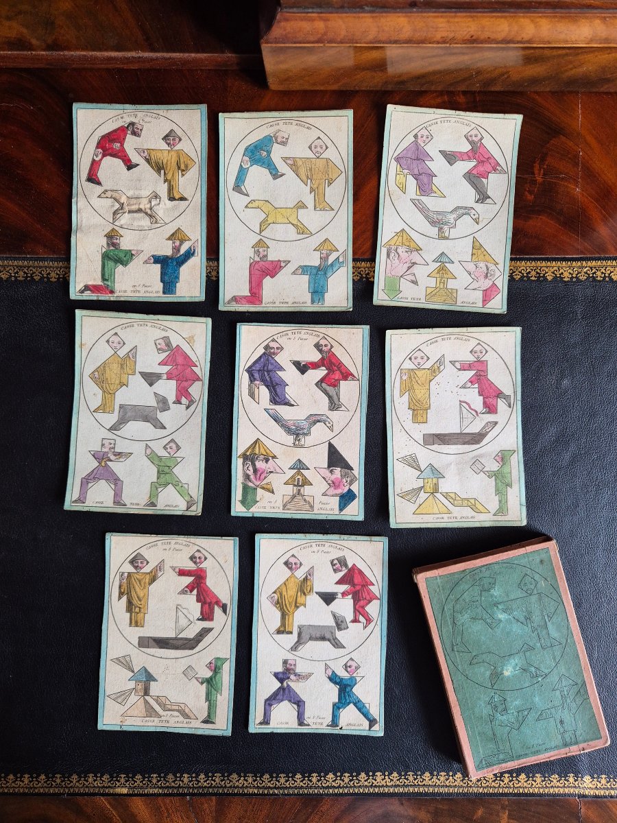 Jeu de cartes du Casse tête anglais circa 1860-photo-2