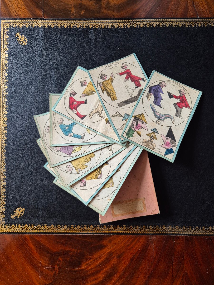 Jeu de cartes du Casse tête anglais circa 1860