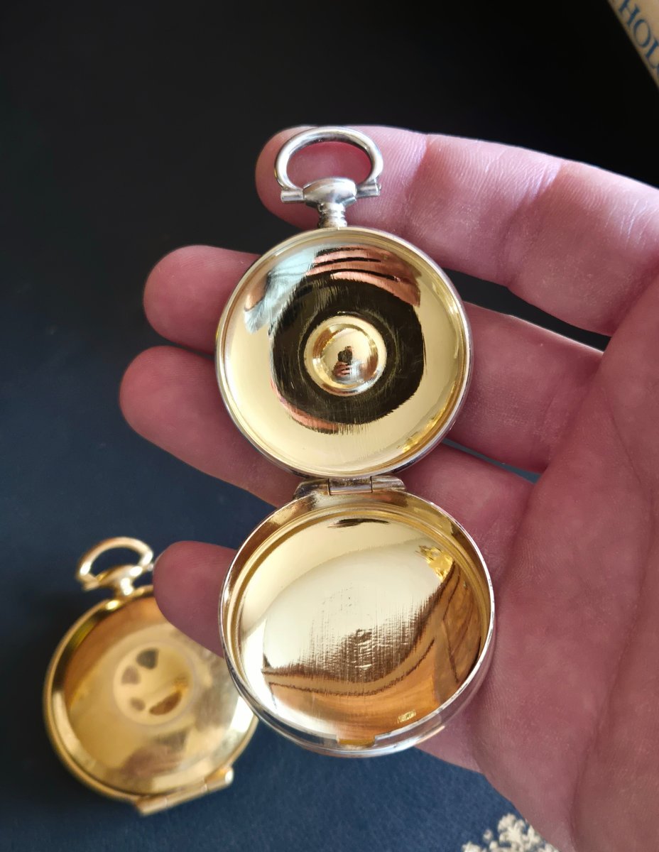 Custodes Made Of Silver-plated Metal, Vermeil, And Brass-photo-3