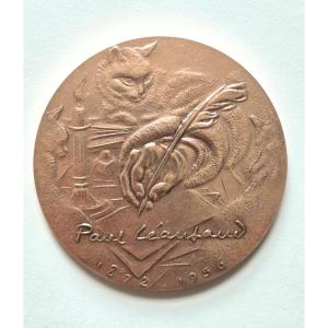 Paul Léautaud Bronze Medal – Monnaie De Paris – 1973 - A. Guzman