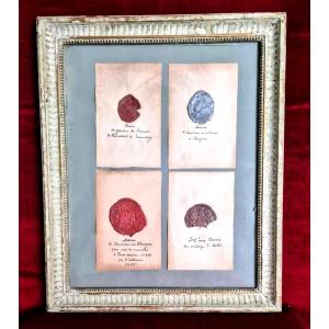 Cachets de cire - Anciens sceaux – Sigillographie 