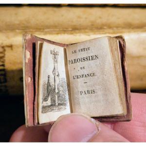 Livre miniature - Le petit paroissien de l'Enfance XIXe siècle 