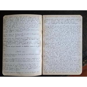 1915-1917 Handwritten Diary Of A Warship Officer Ww1