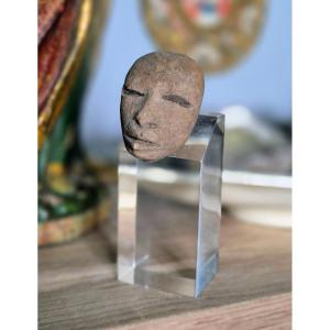 Tête en terre cuite Mexique - Culture précolombienne