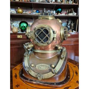 Diving Suit - Copper And Brass Helmet