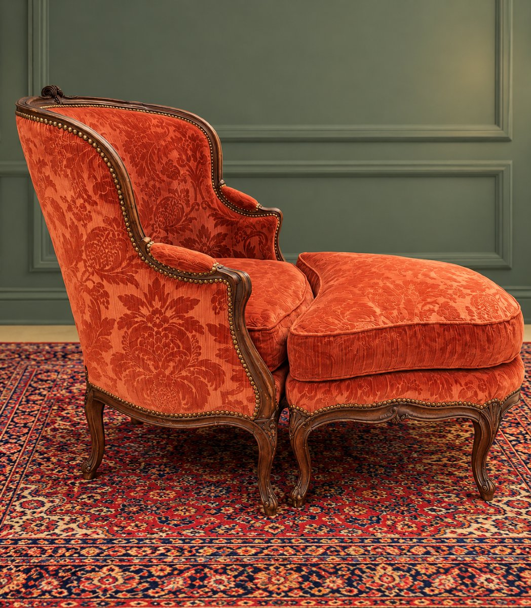 Duchesse brisée d’époque Louis XV estampillée Philippe-Joseph Pluvinet-photo-3