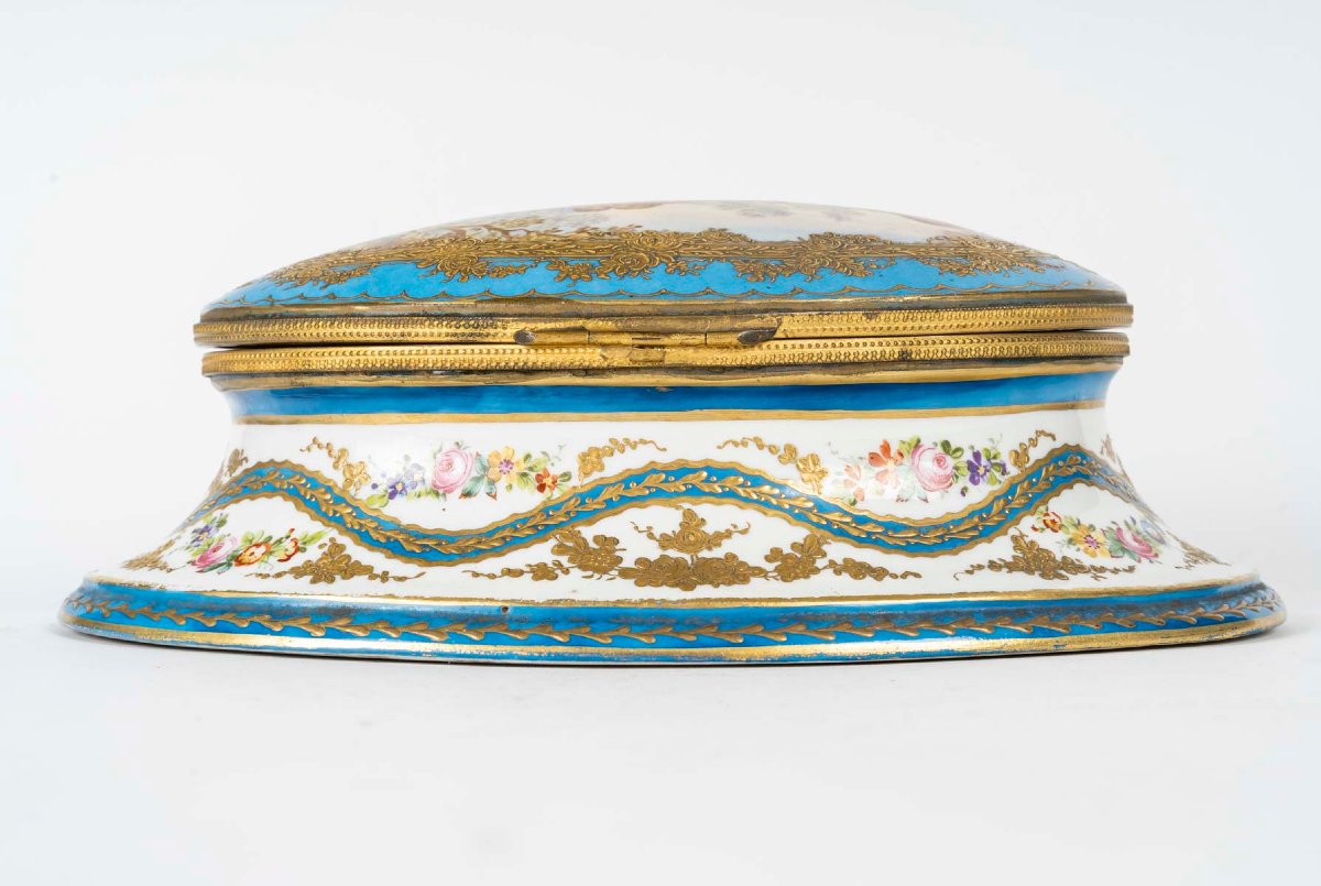 Louis XV-style Porcelain Box – 19th Century-photo-4