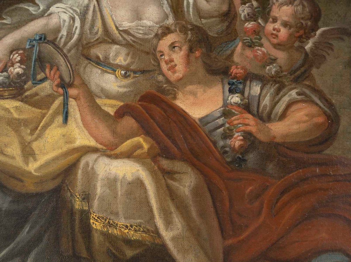 Renaud In Armide’s Gardens, After Jean-honoré Fragonard – French School, 18th Century-photo-1
