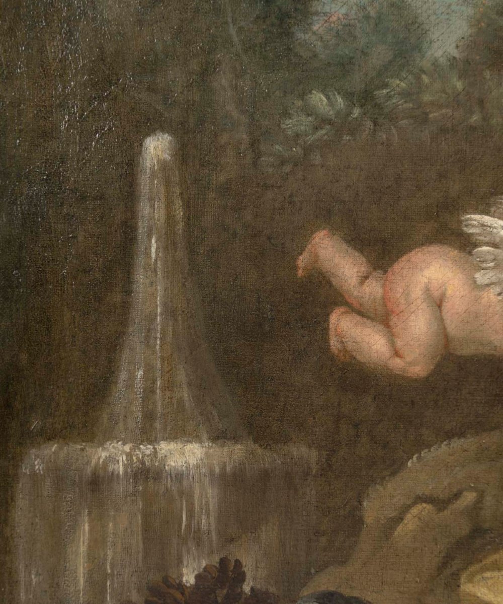 Renaud In Armide’s Gardens, After Jean-honoré Fragonard – French School, 18th Century-photo-4