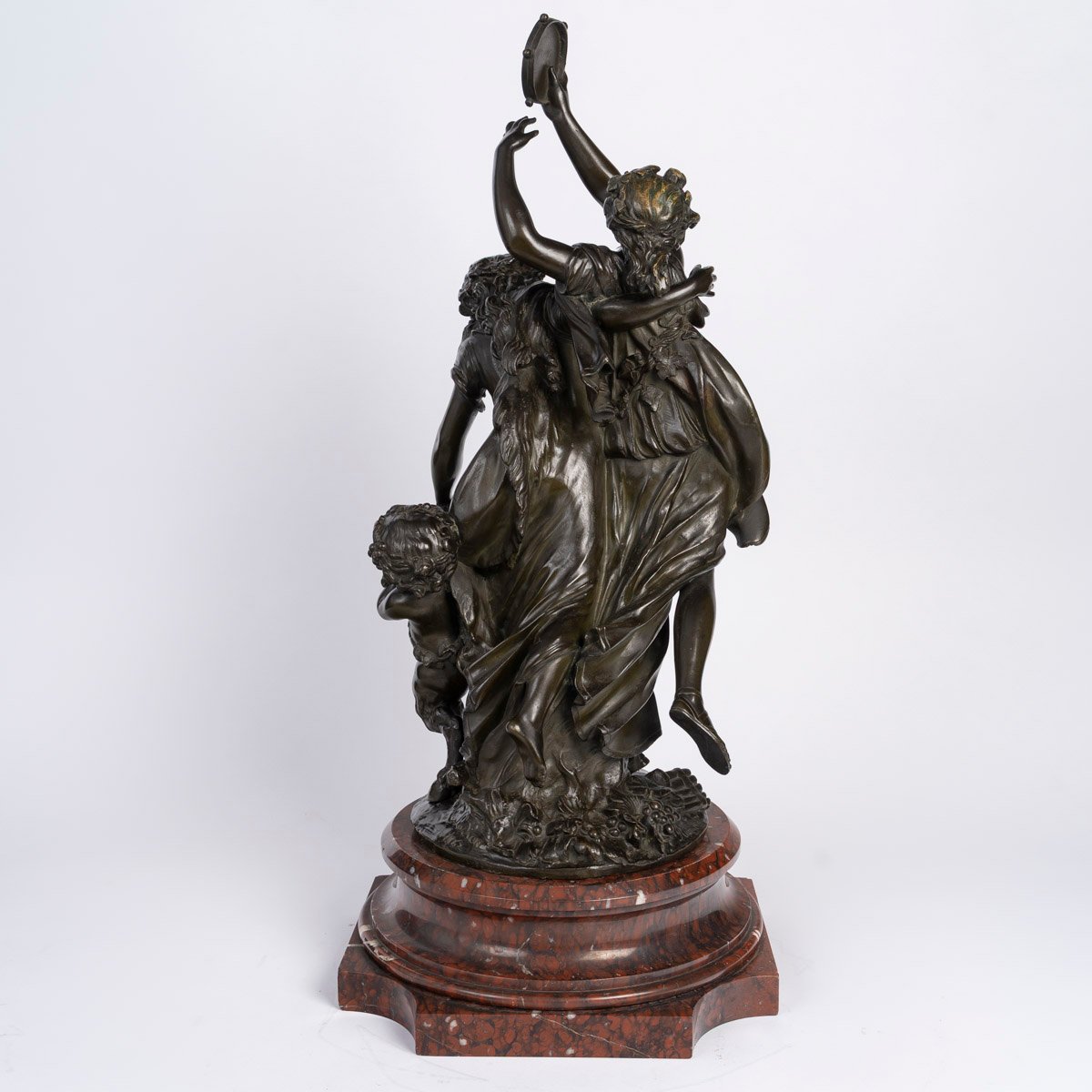 Patinated Bronze Sculpture Based On A Work By Clodion, Cast By Raingo Frères, Napoleon III Period-photo-1