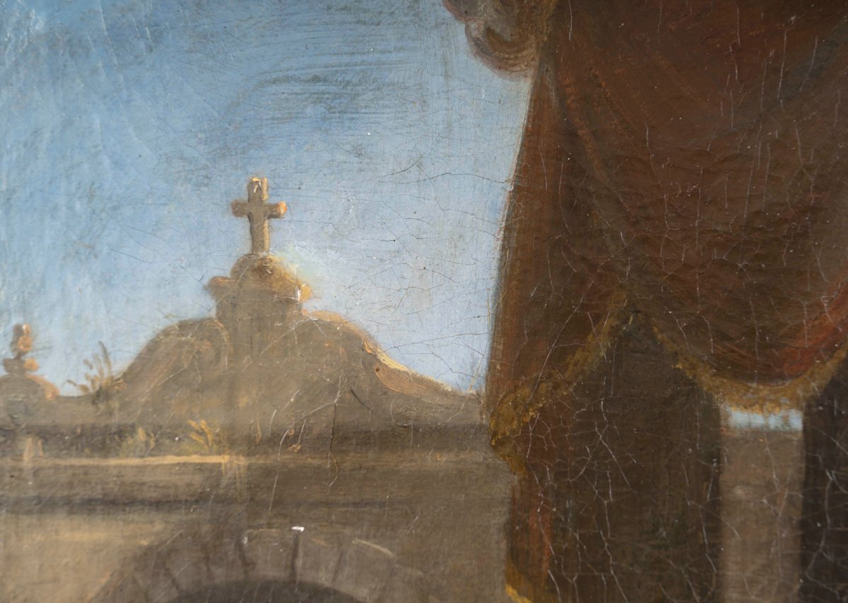 Huile sur Toile, Mariage napolitain – École italienne, début du XIXᵉ siècle-photo-2