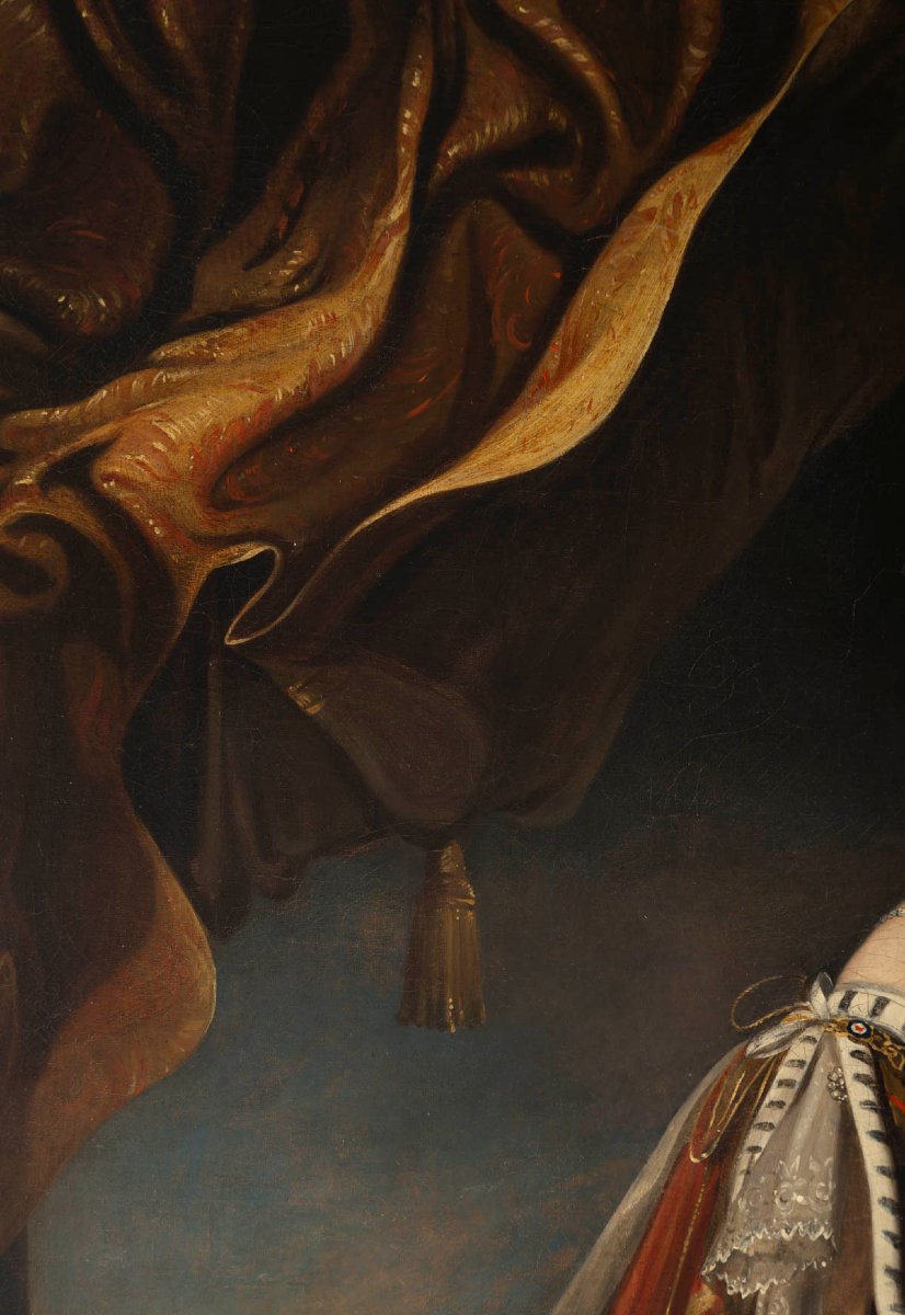 Portrait Of Queen Victoria, After Sir David Wilkie – 19th-century French School-photo-4