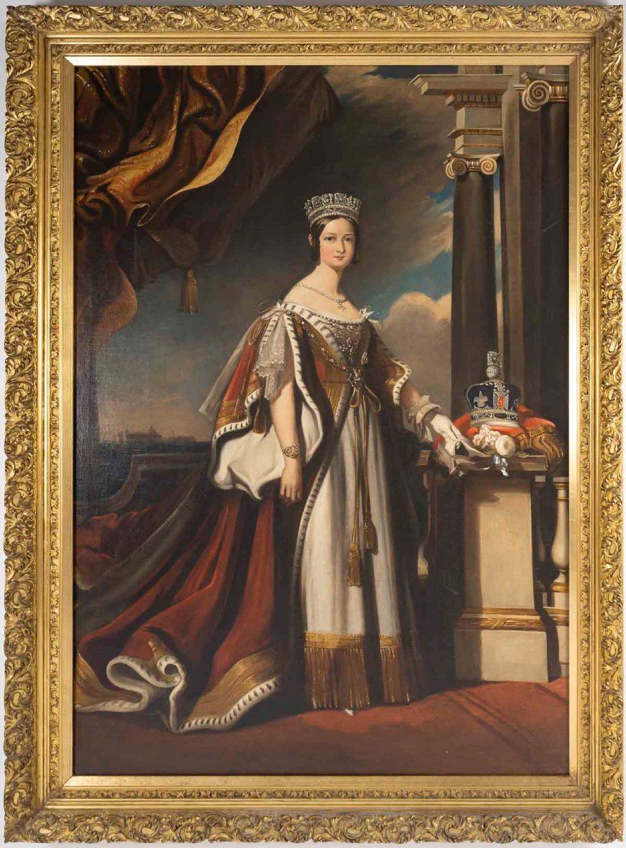 Portrait Of Queen Victoria, After Sir David Wilkie – 19th-century French School