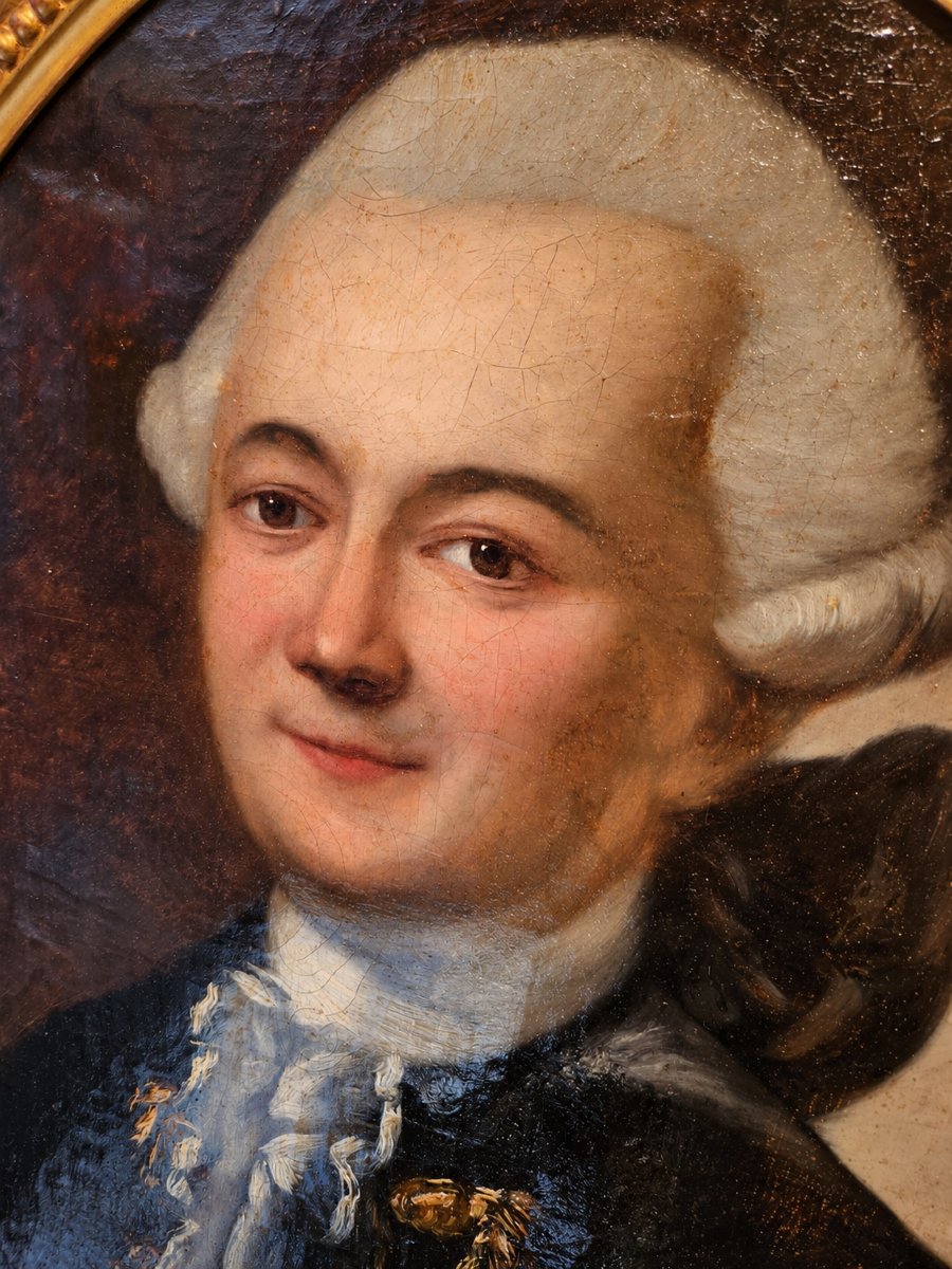 Court Portrait Of A Gentleman – French School, Late 18th Century-photo-1