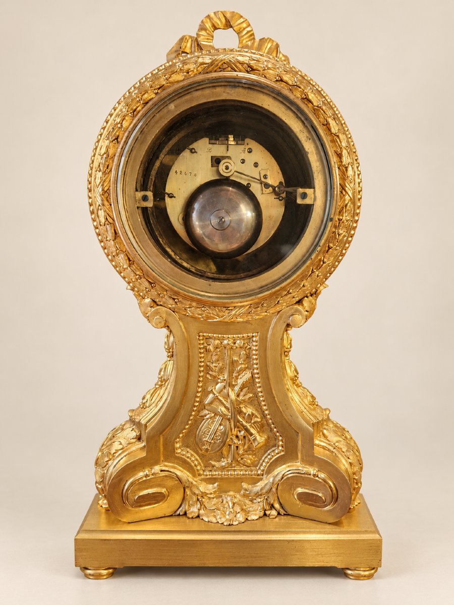 Gilded Bronze Clock In The Louis XVI Style – Fumière &amp; Cie, Paris-photo-2